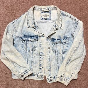 Acid Wash Denim Jean Jacket